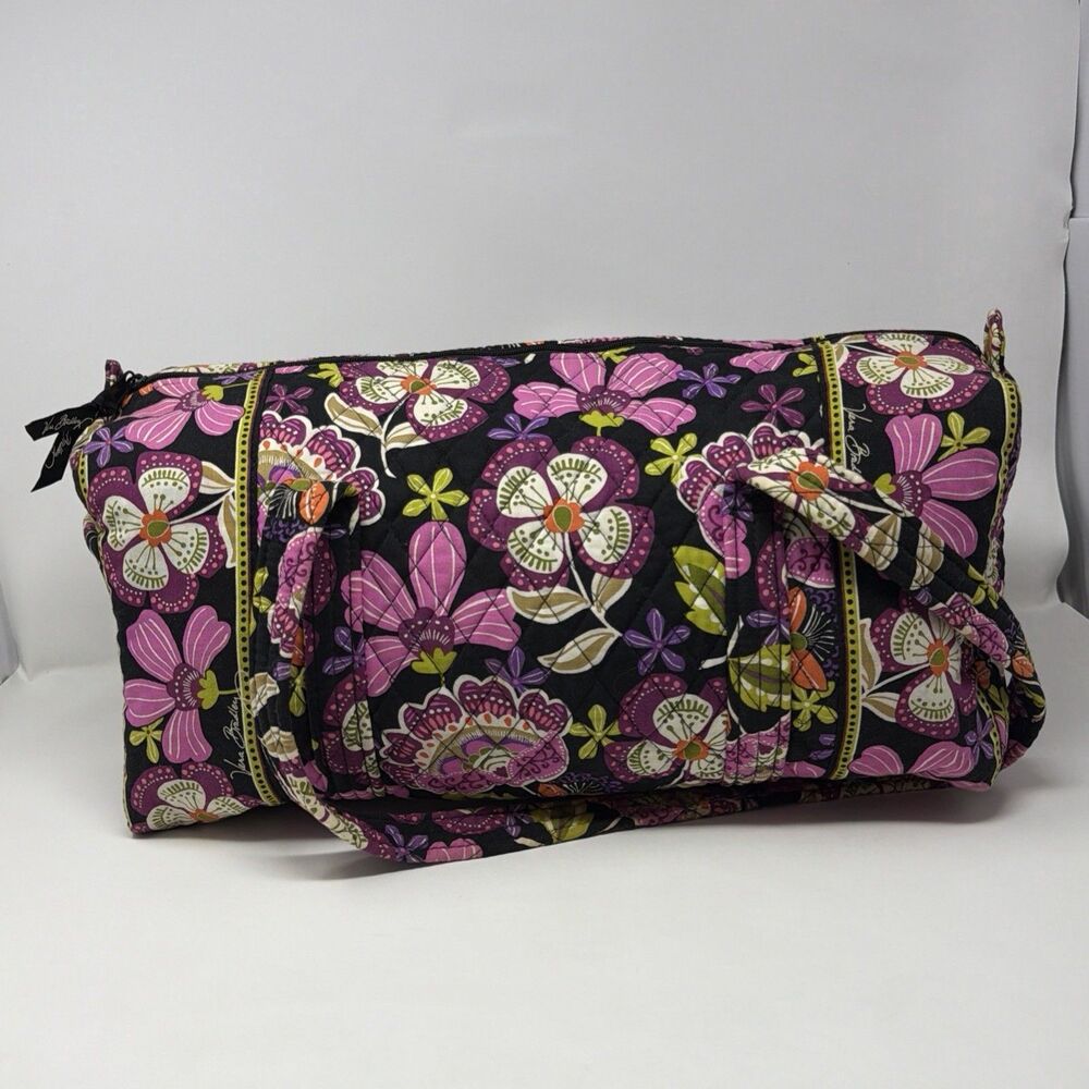 Vera Bradley Pirouette Pink Weekender Duffel Bag Floral Retired